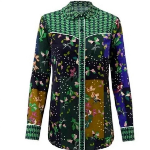 CABI 5520 ‘Bronco’ Elevated Western Long Sleeve Button Down Blouse Size Small - Picture 3 of 12